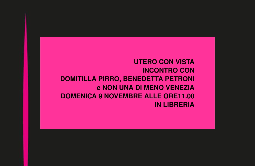 UTERO CON VISTA alla MarcoPolo con le autrici e NonUnaDiMenoVenezia e Aied Mestre
